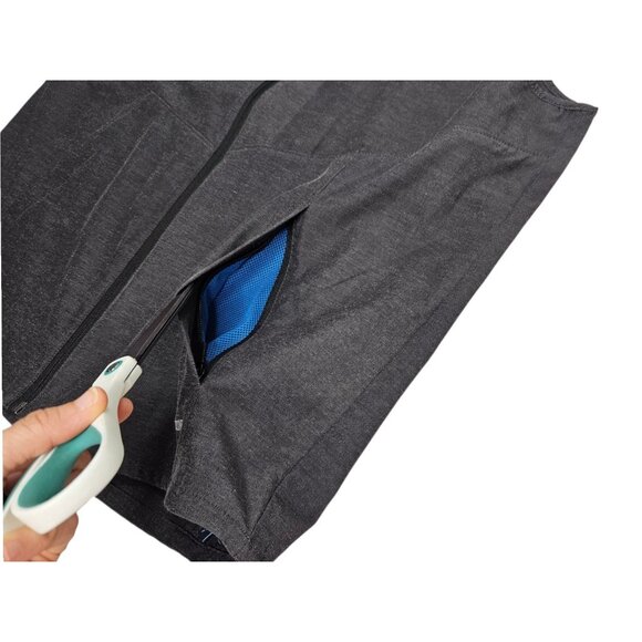 Tommy Bahama Chip And Run IslandZone Vest Men's Large Gray Full Zip Performance - Picture 9 of 14